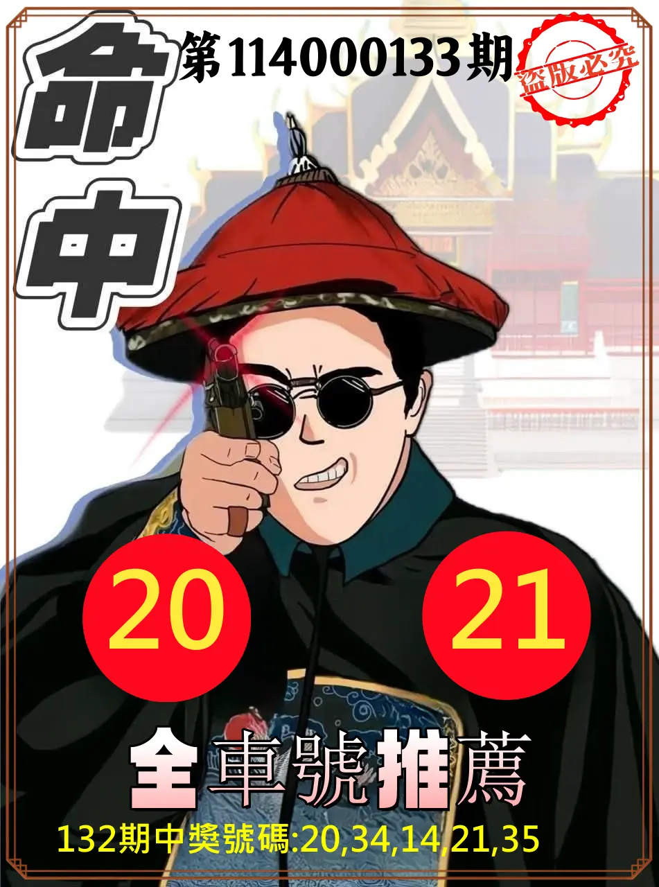 今彩539第114000133期今彩539全車2中2命中推薦