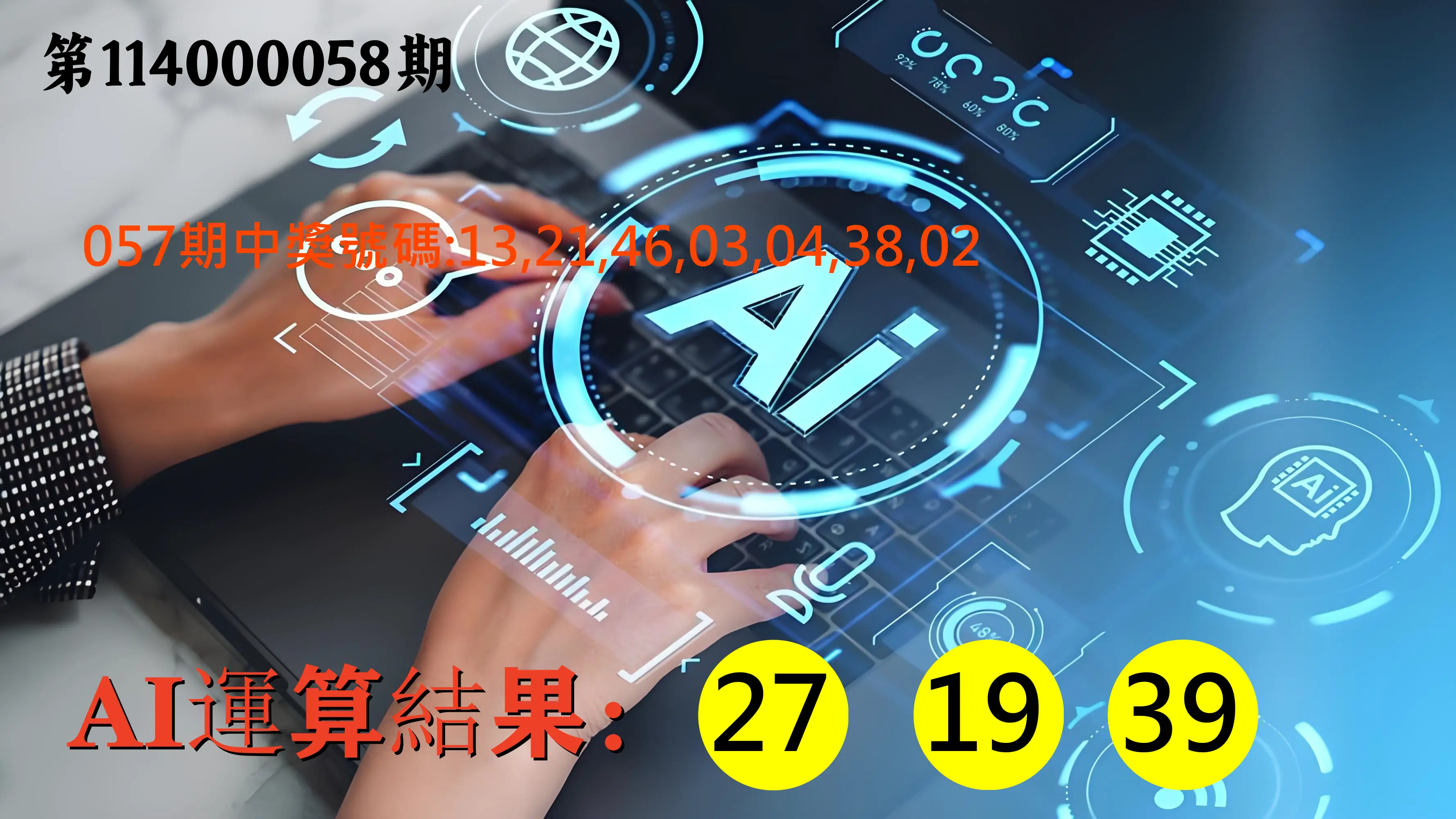 大樂透第114000058期AI運算3膽號