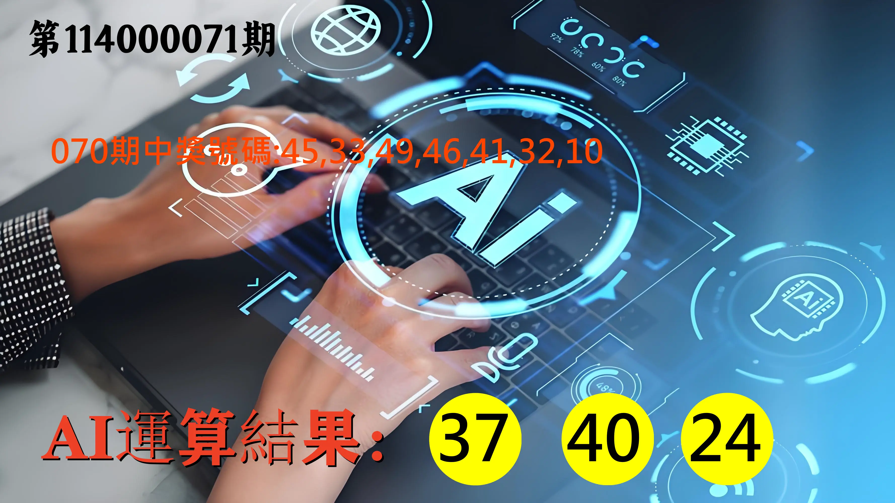 大樂透第114000071期(07/18)AI運算3膽號