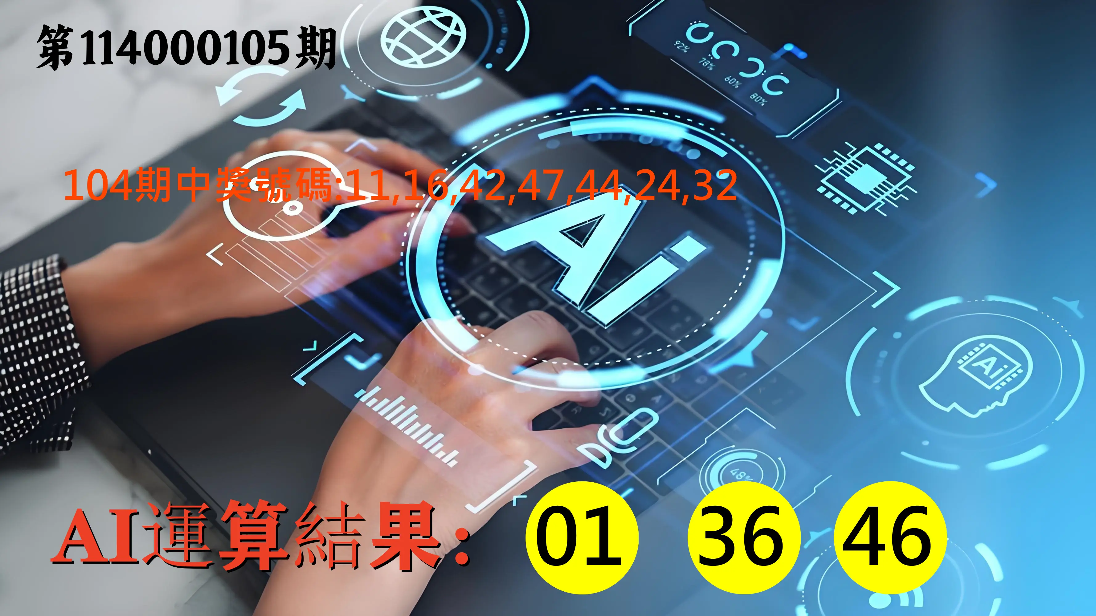 大樂透第114000105期(11/14)AI運算3膽號