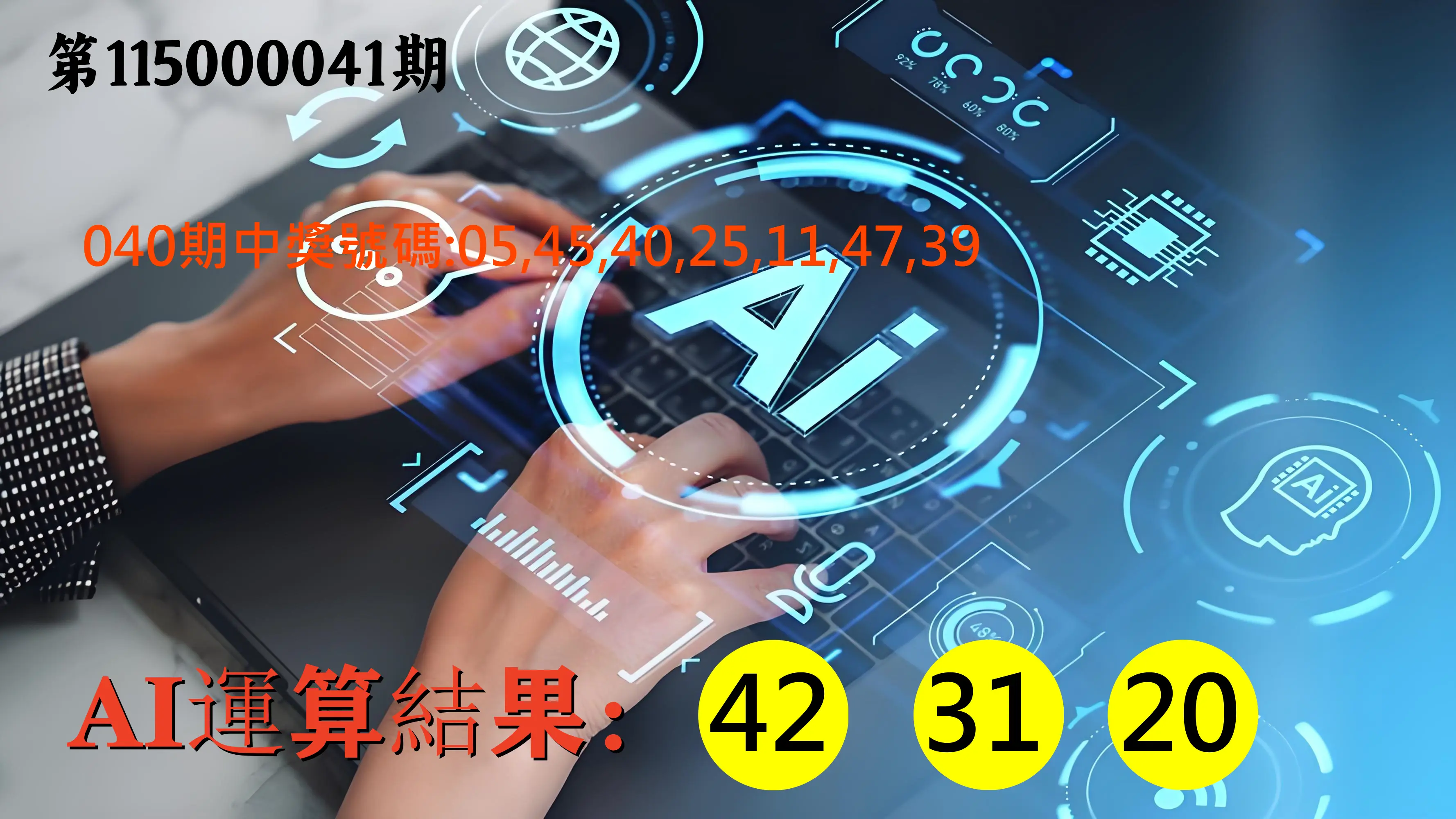 大樂透第115000041期(04/03)AI運算3膽號