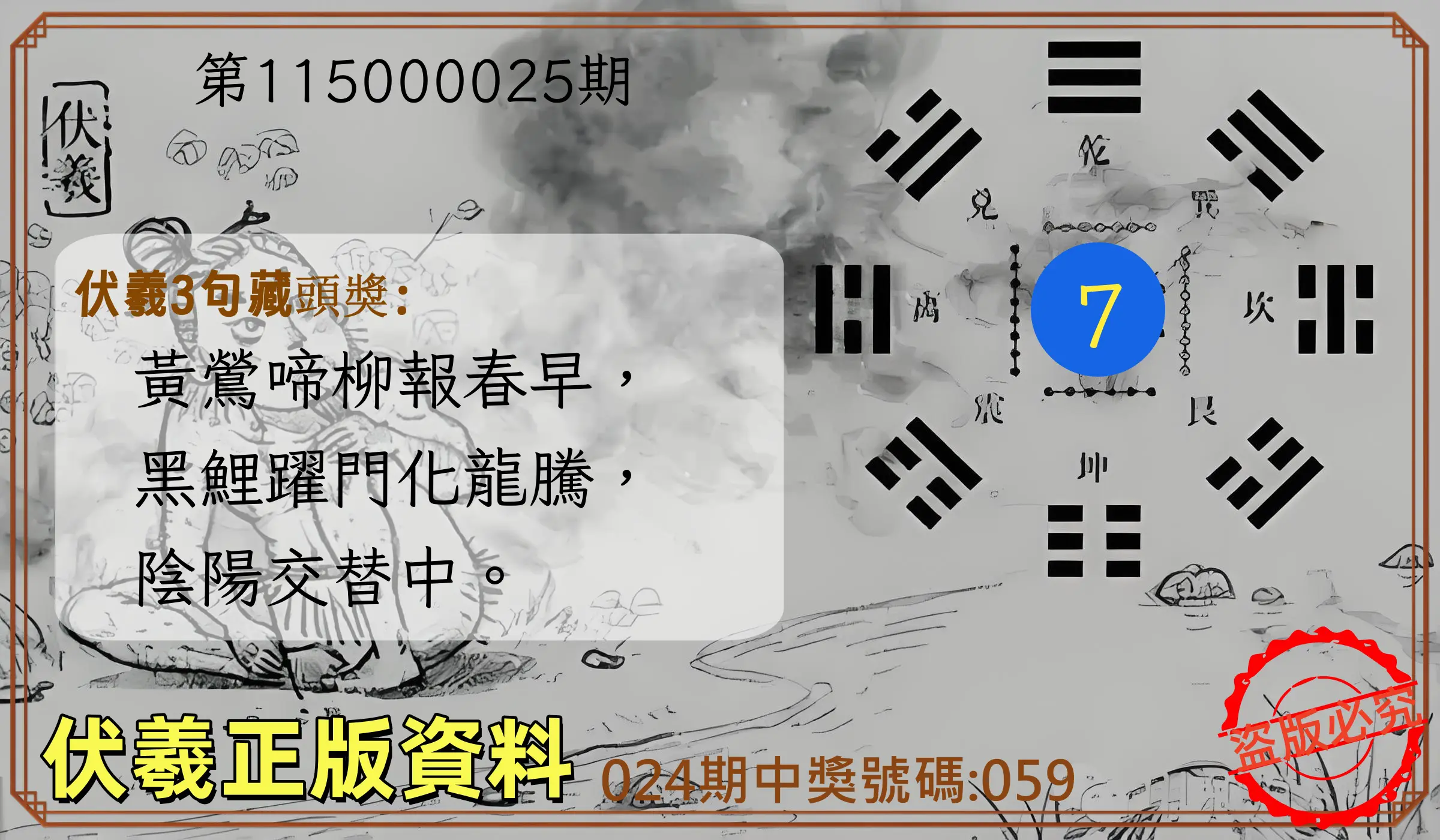 3星彩第115000025期(01/29)伏羲正版資料