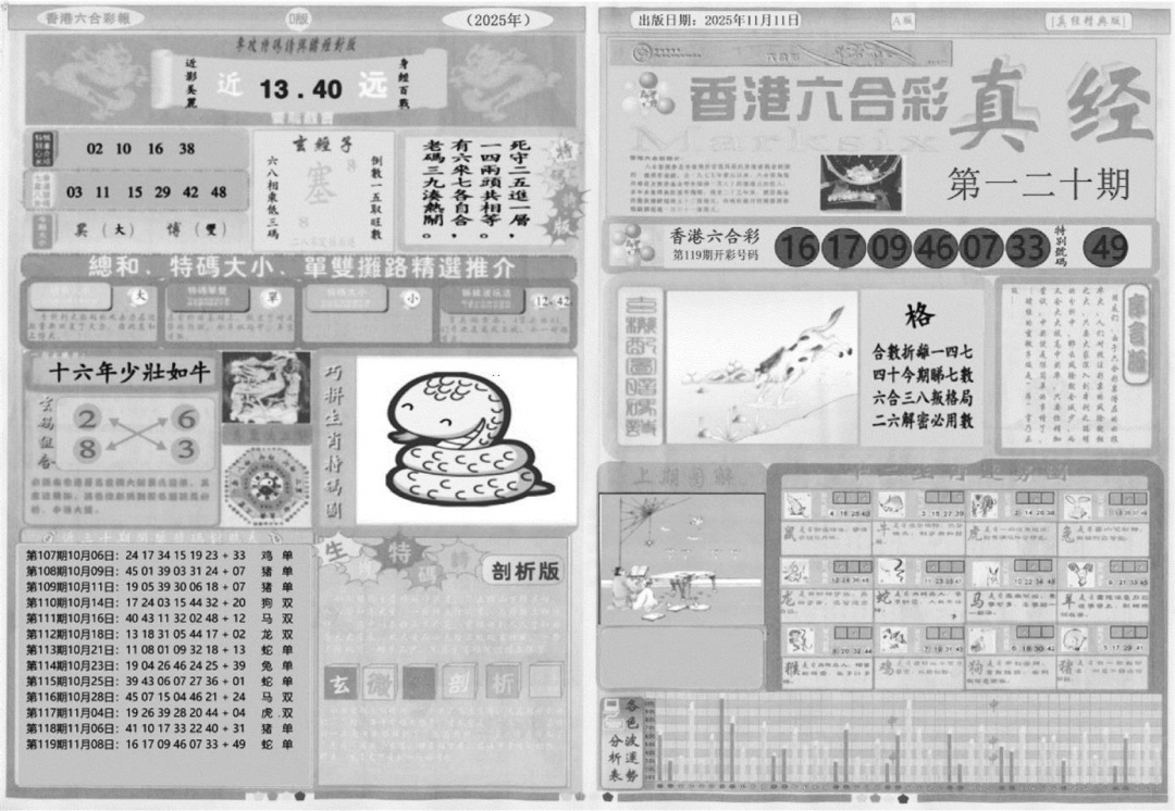 六合彩120期真经A(黑白)