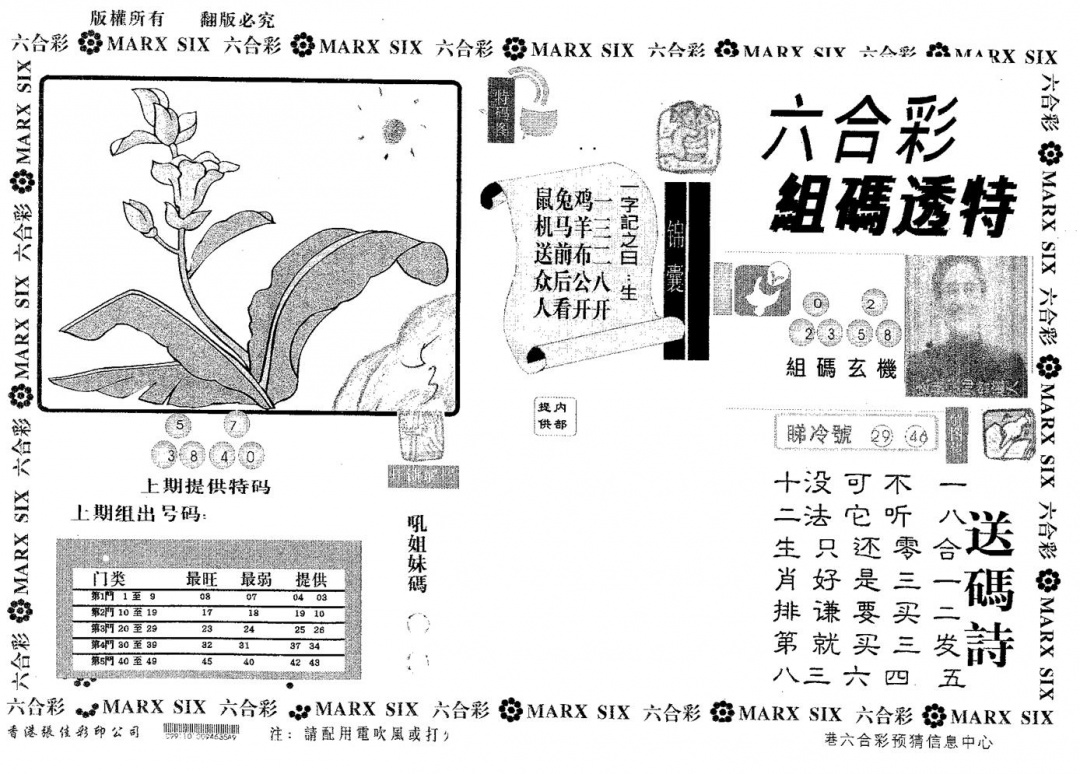 六合彩121期组码透特(黑白)