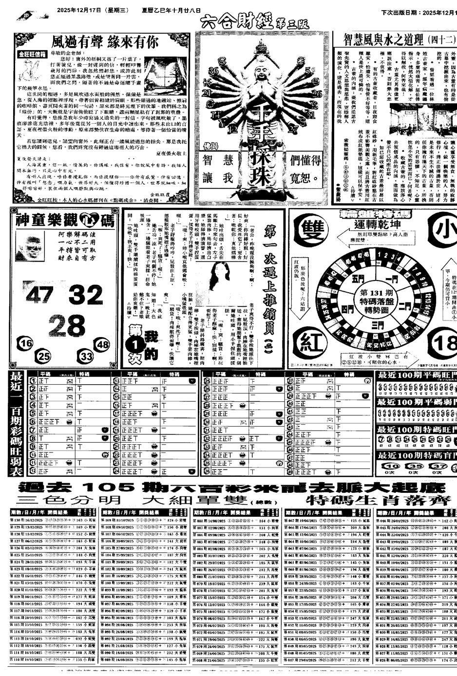 六合彩131期大财经C(黑白)