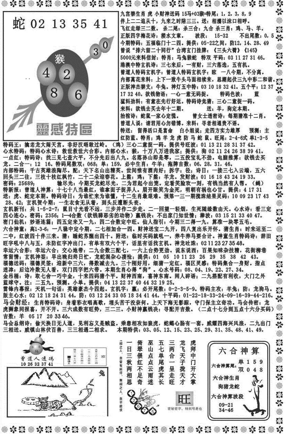 六合彩131期新彩霸王综合B(黑白)