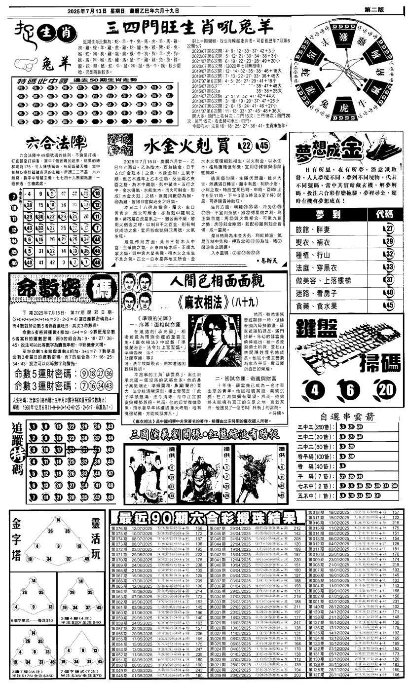 六合彩077期新报跑狗4(黑白)