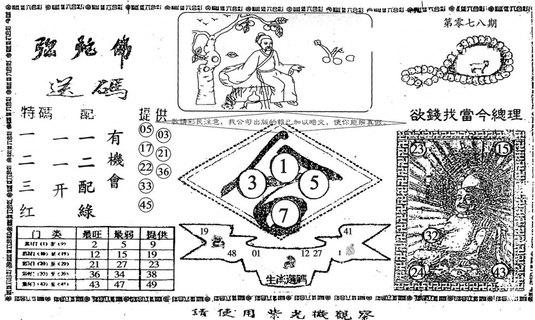 六合彩078期老弥驼?(黑白)