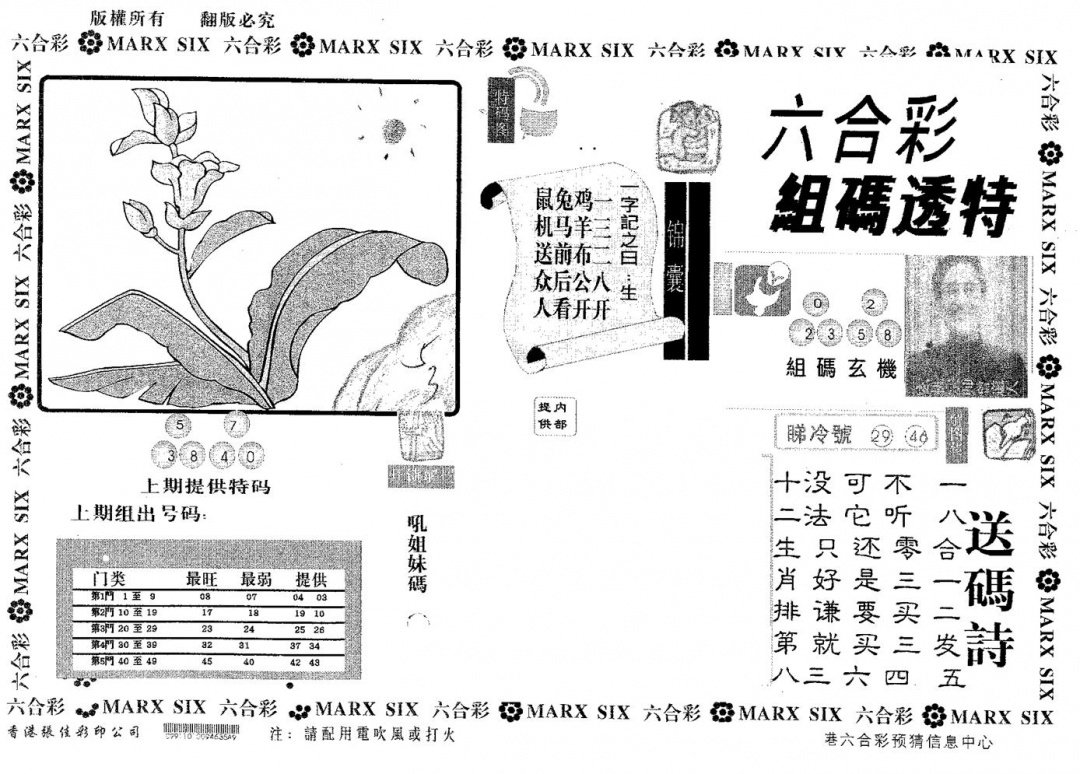六合彩079期组码透特(黑白)