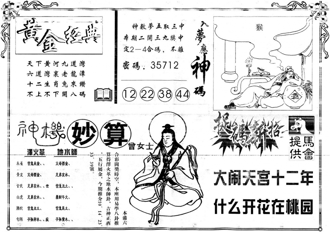 六合彩079期另版老版曾女士B(黑白)