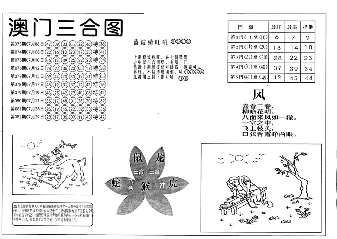 六合彩083期老潮汕澳门三合(黑白)