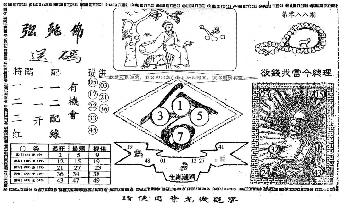六合彩088期老弥驼?(黑白)