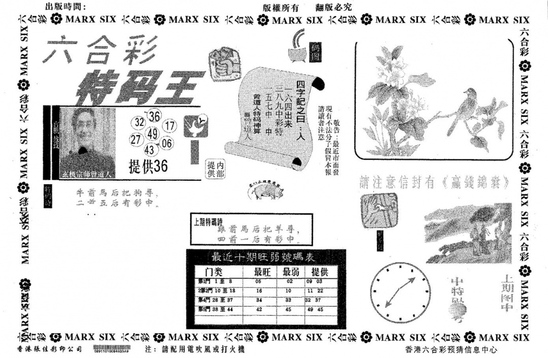 六合彩088期特码王A(黑白)