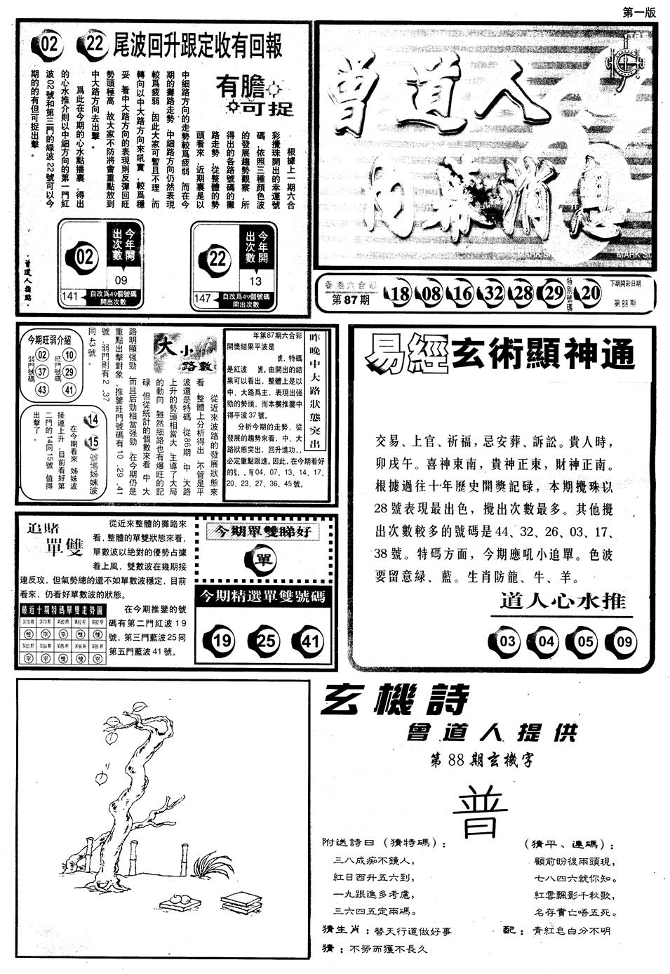 六合彩088期另内幕消息A(黑白)