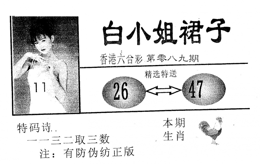 六合彩089期白姐裙子(黑白)