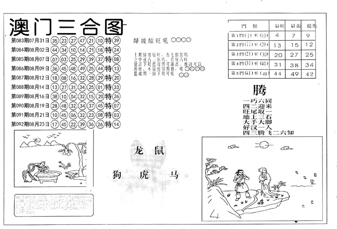 六合彩093期老潮汕澳门三合(黑白)