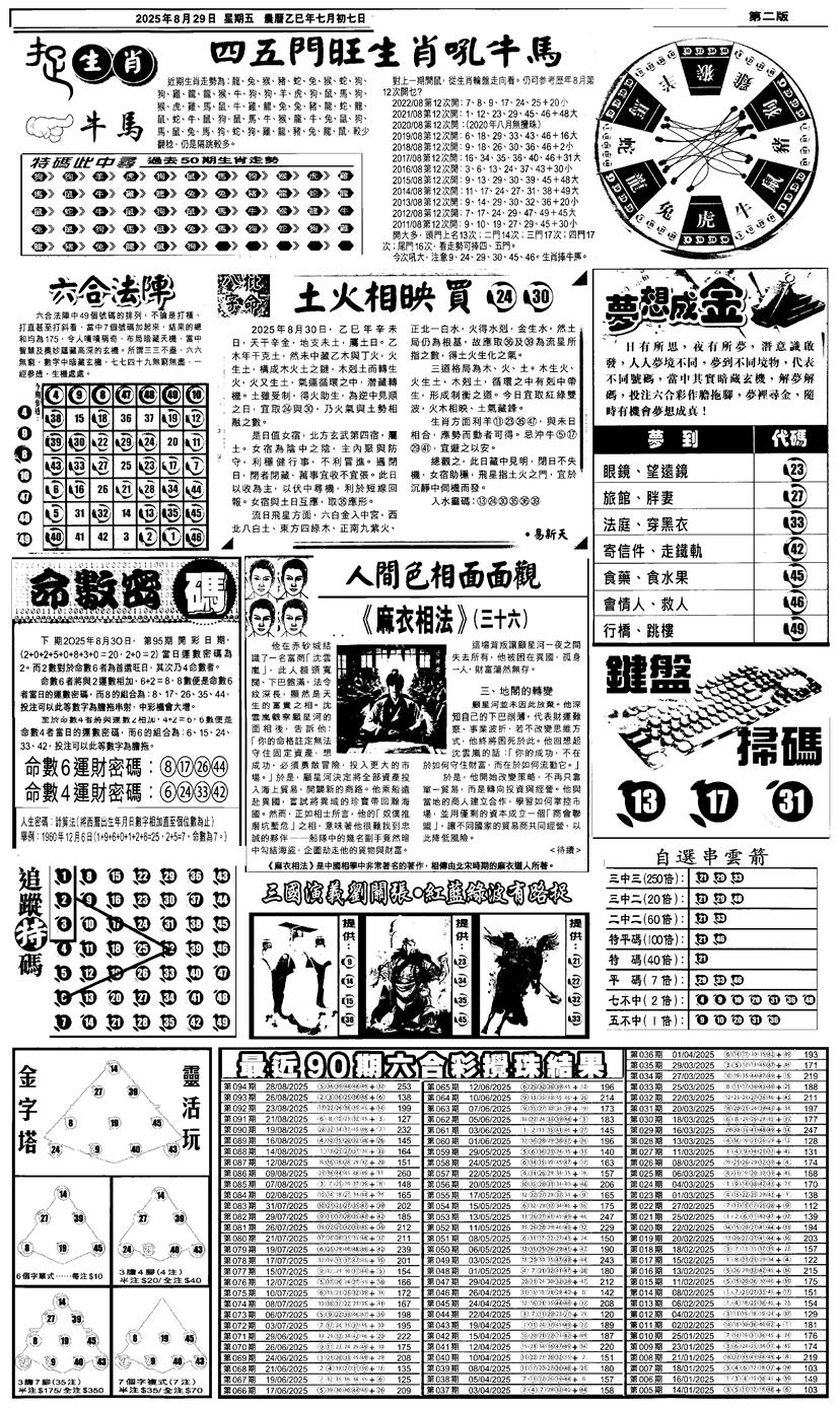 六合彩095期新报跑狗4(黑白)