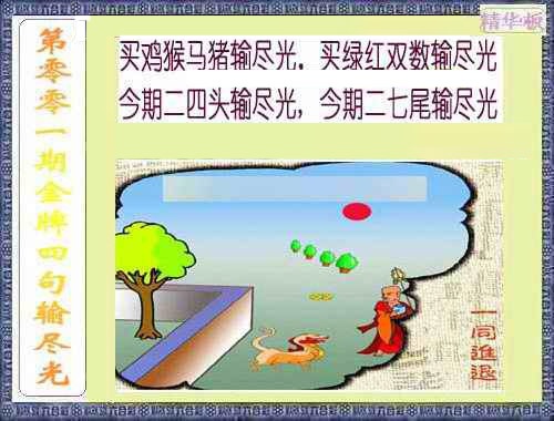 六合彩001期金牌四句输尽光