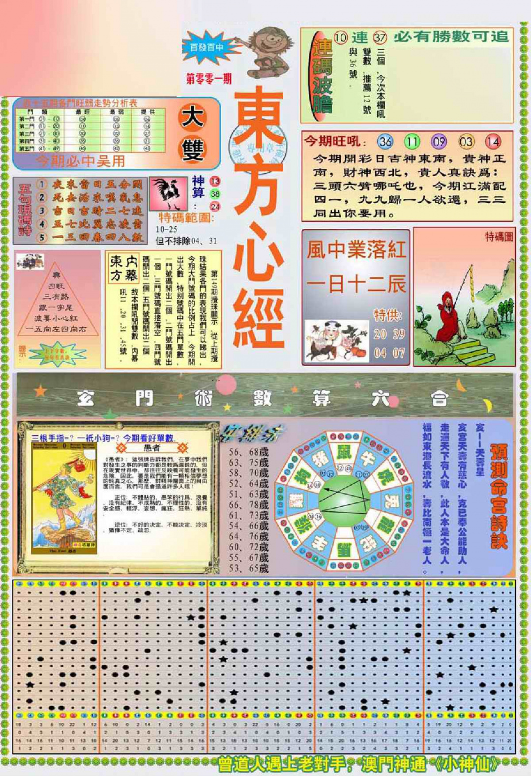 六合彩001期(新版)东方心经A