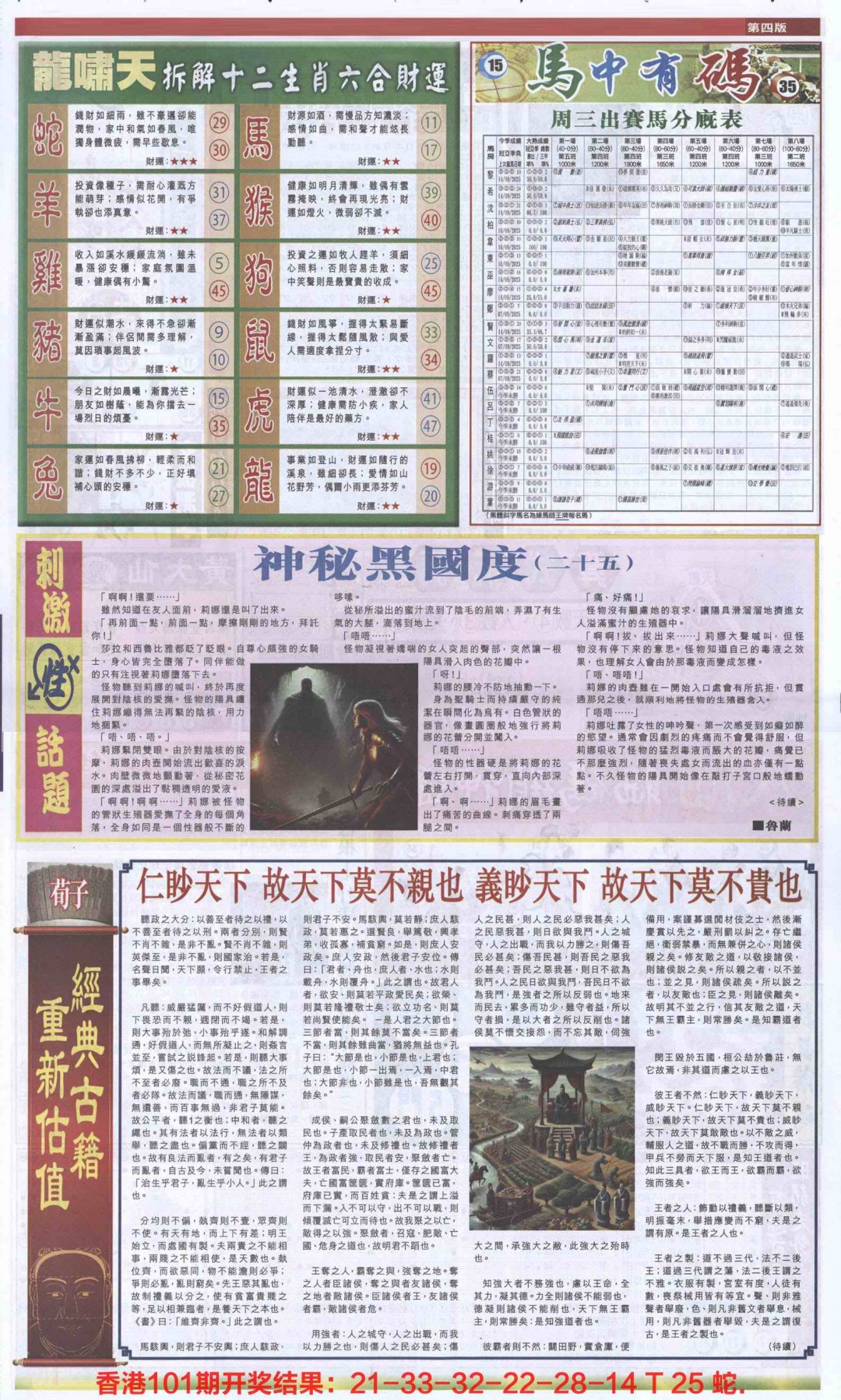 六合彩102期新报跑狗-2(背面)