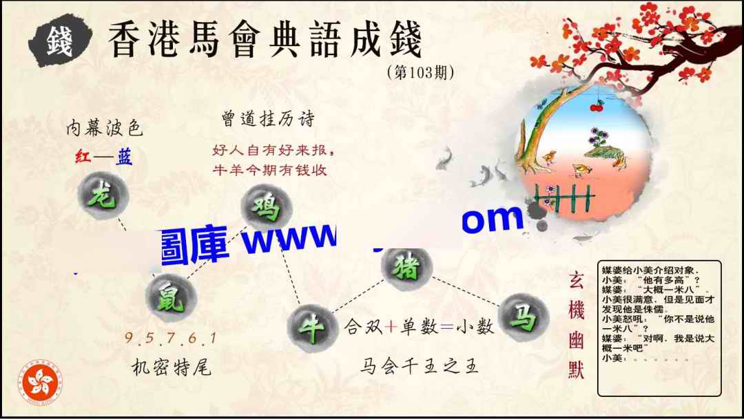 六合彩103期典语成钱