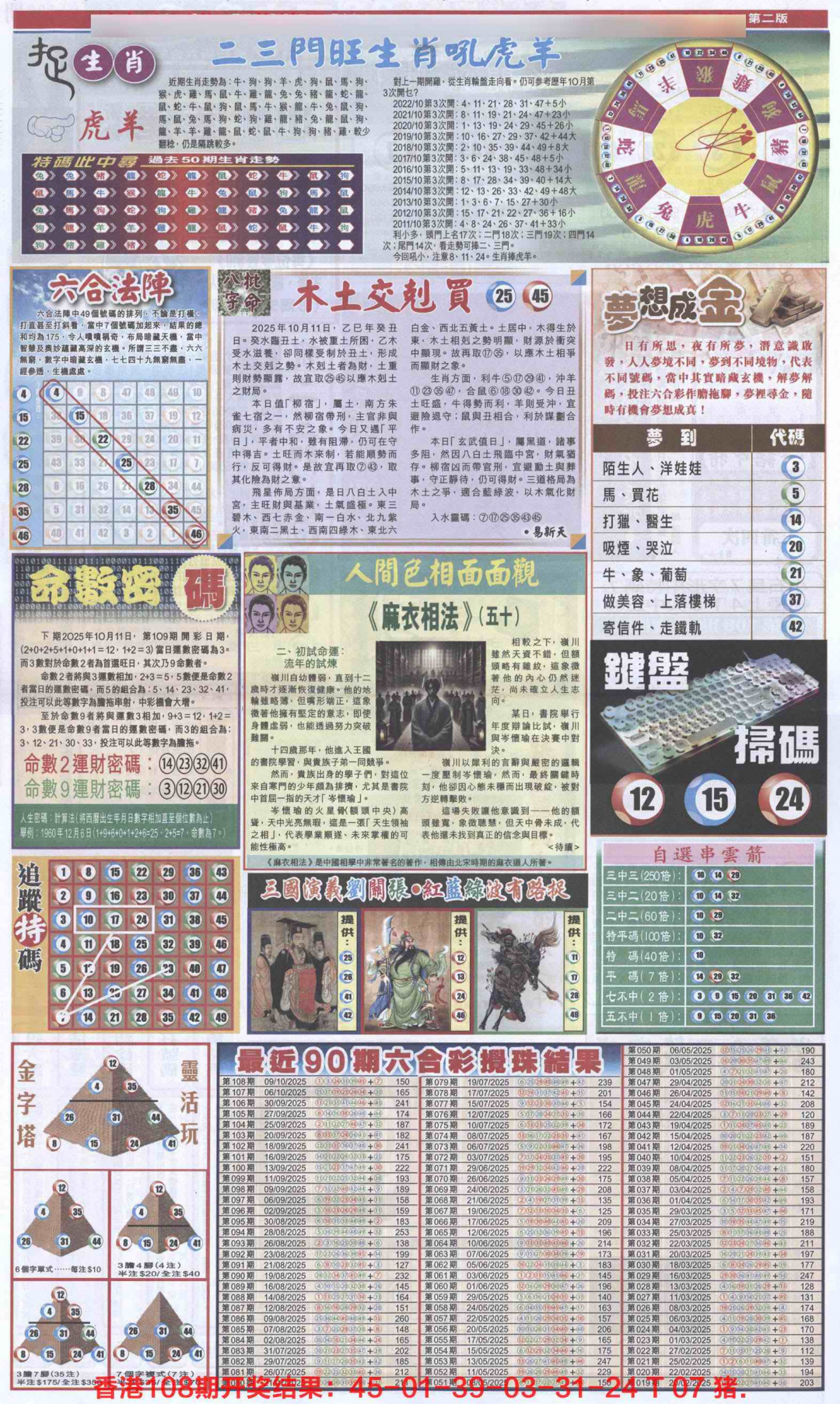 六合彩109期新报跑狗B