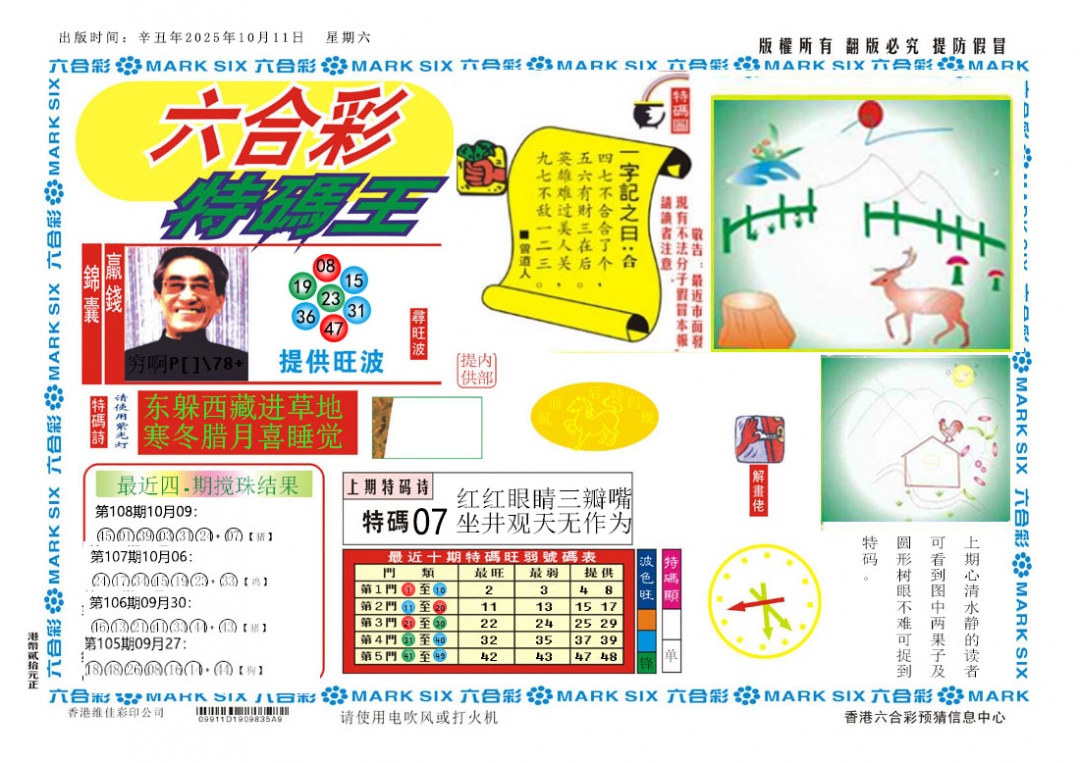 六合彩109期新特码王