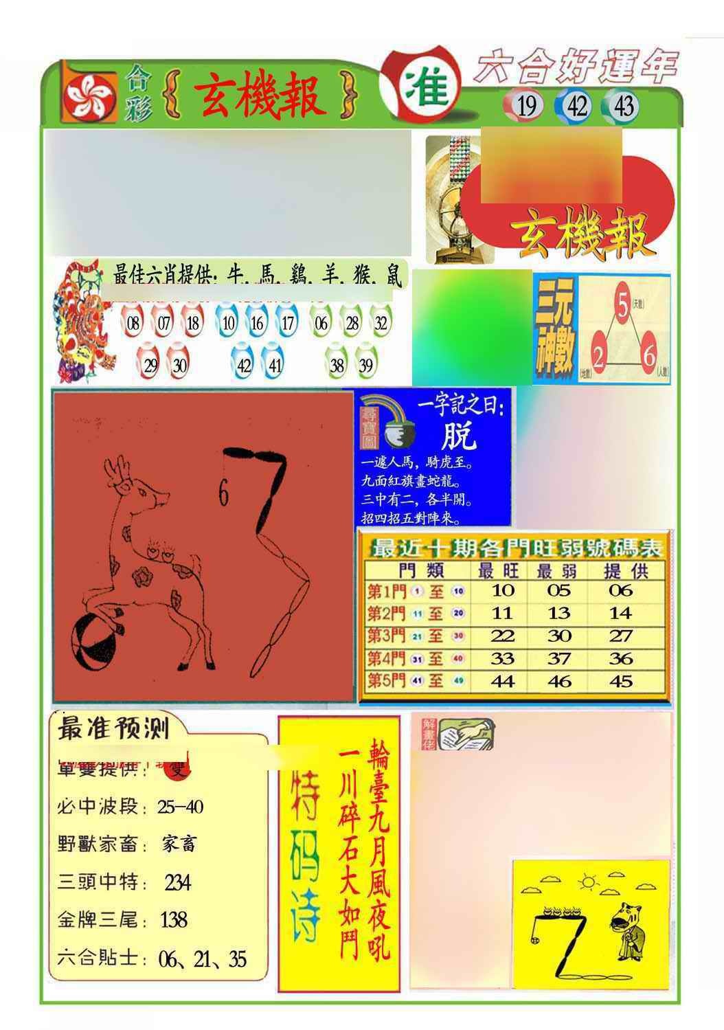六合彩109期马经玄机报(新图推荐)