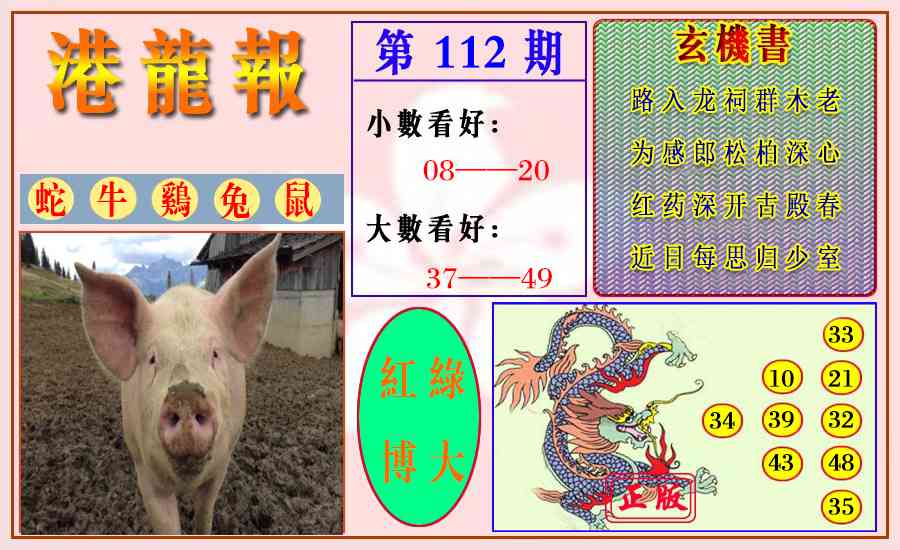 六合彩112期港龙报