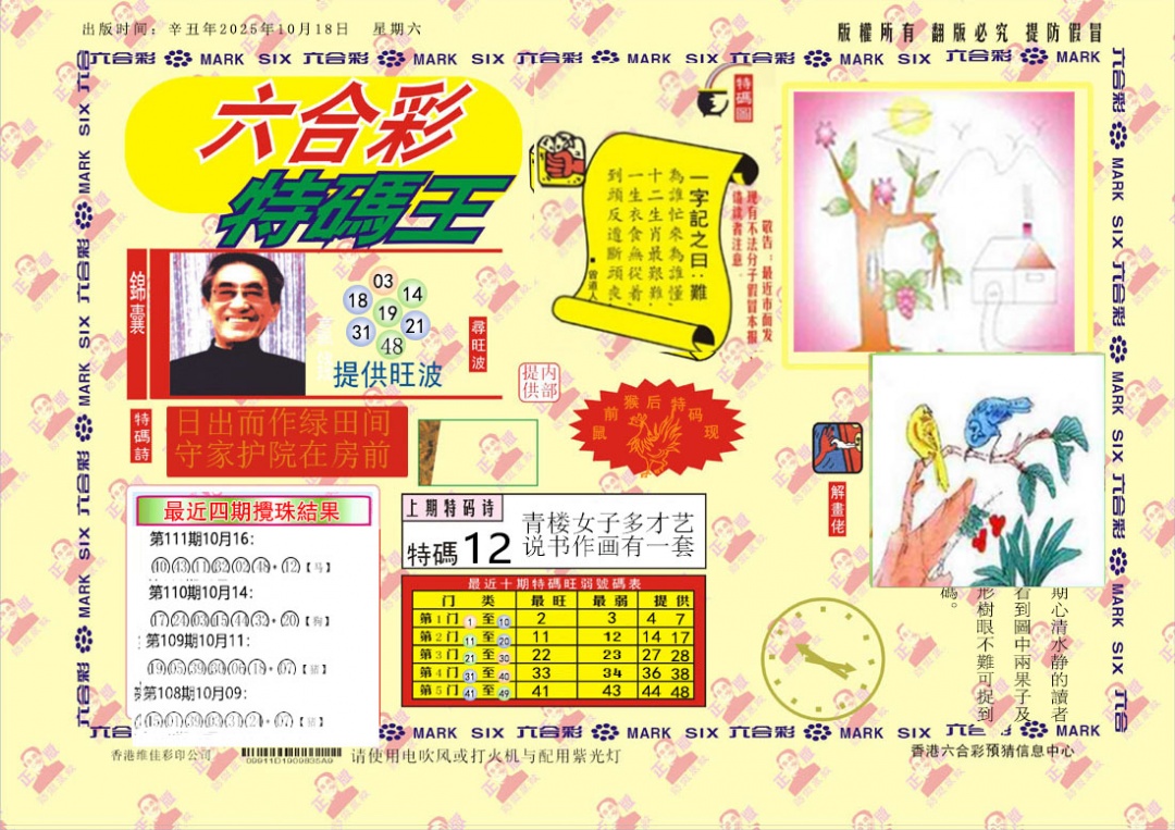 六合彩112期特码王