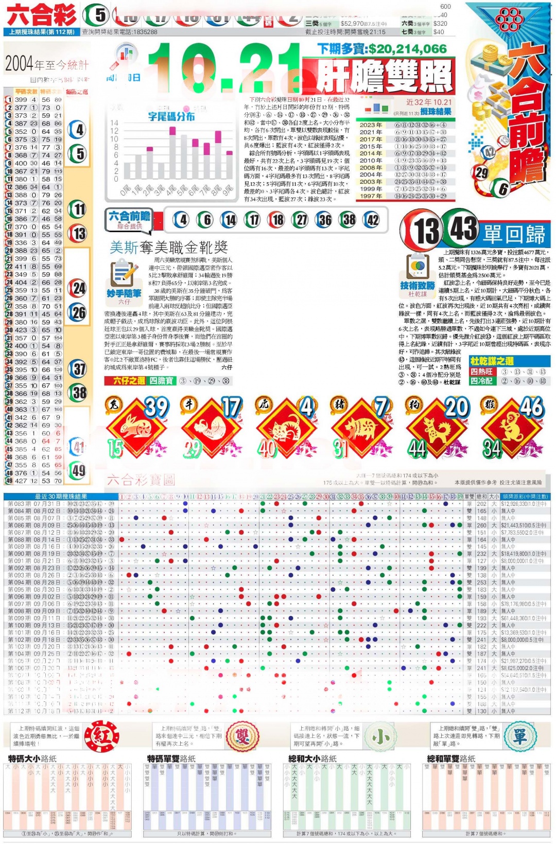 六合彩113期香港商报C