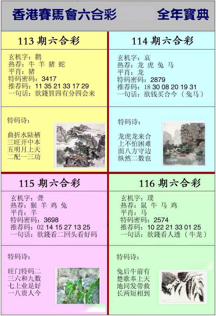 六合彩114期香港挂牌宝典