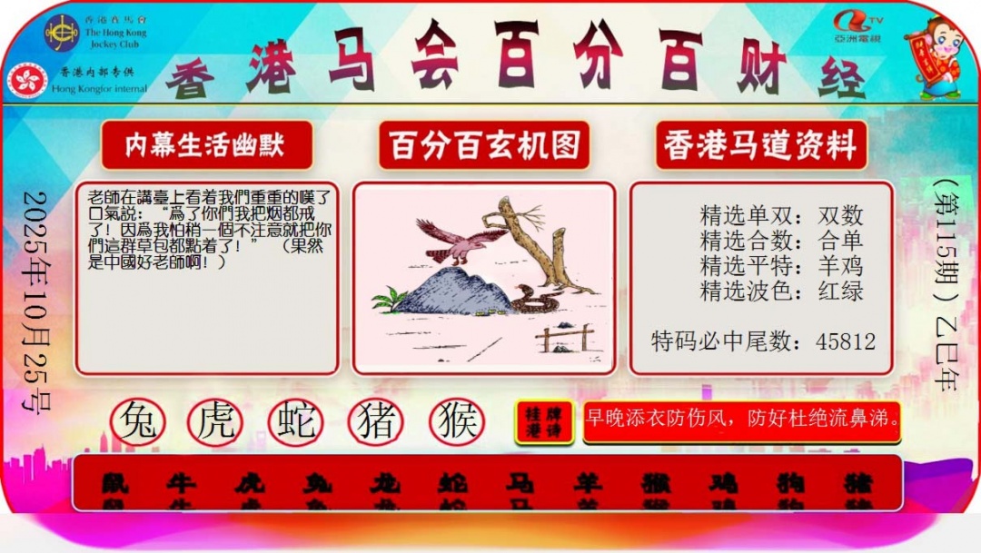 六合彩115期百分百财经