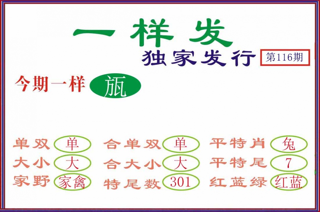 六合彩116期一样发