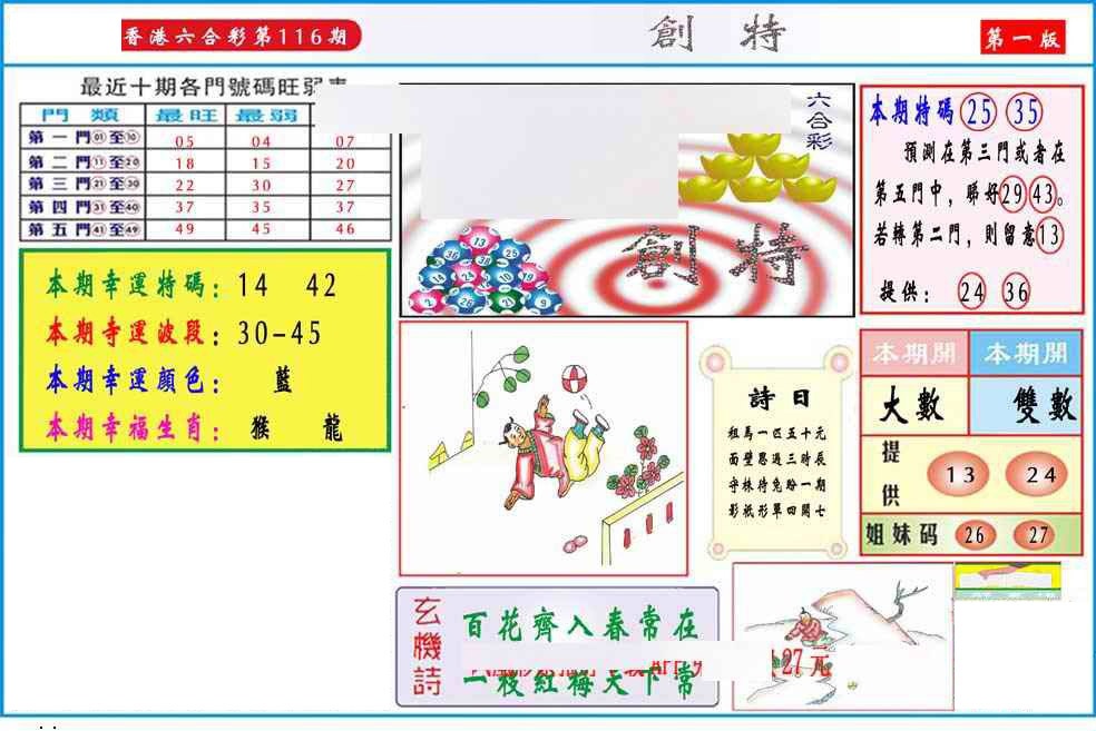 六合彩116期马经创特A(新图推荐)