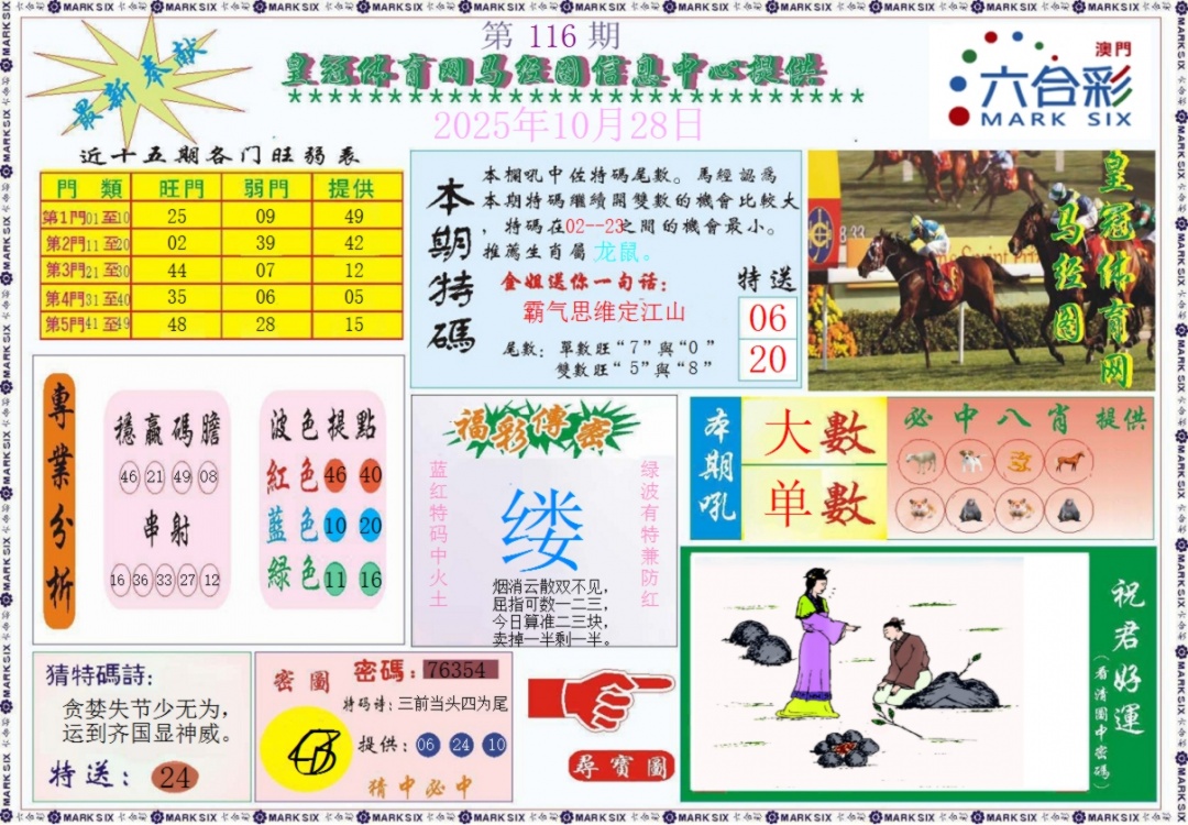 六合彩116期皇冠体育网马经图记录