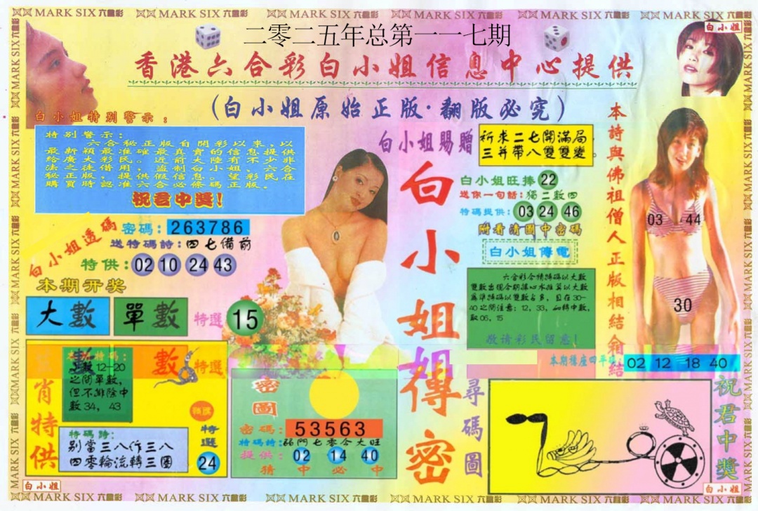 六合彩117期白小姐三点传密A