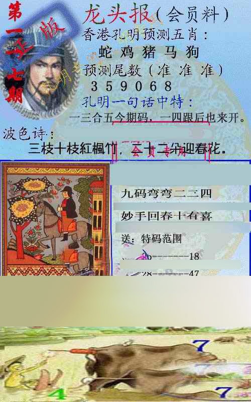 六合彩117期龙头报
