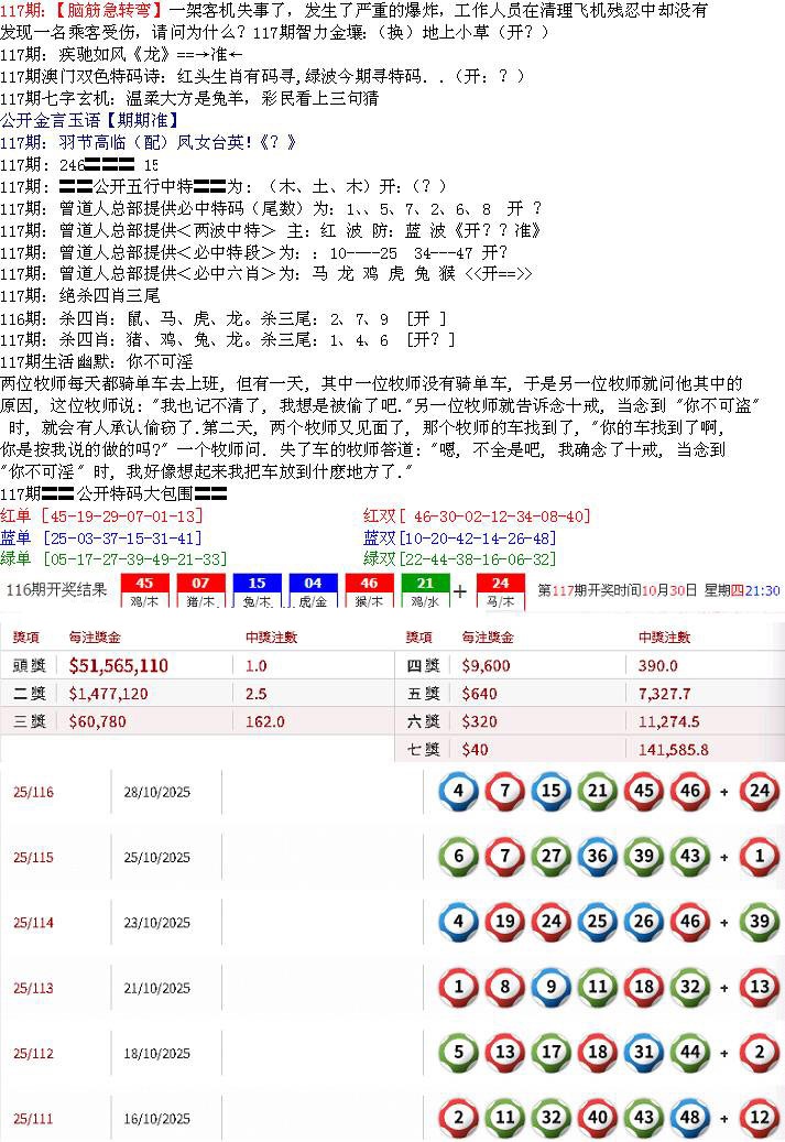 六合彩117期特新五鬼B