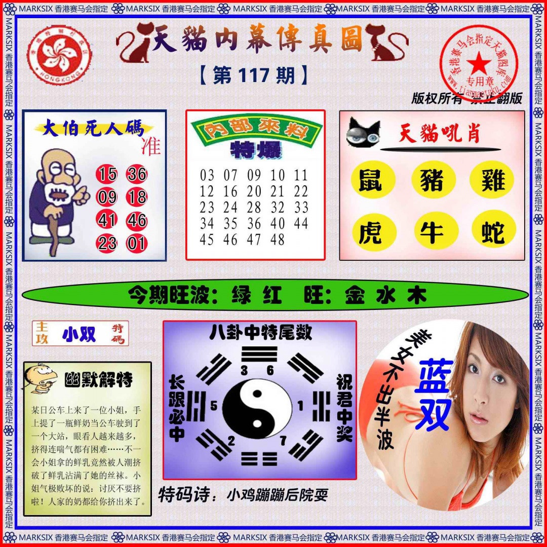 六合彩117期内幕传真图