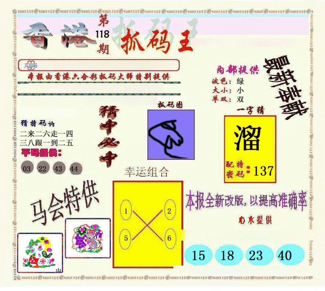 六合彩118期新抓码王