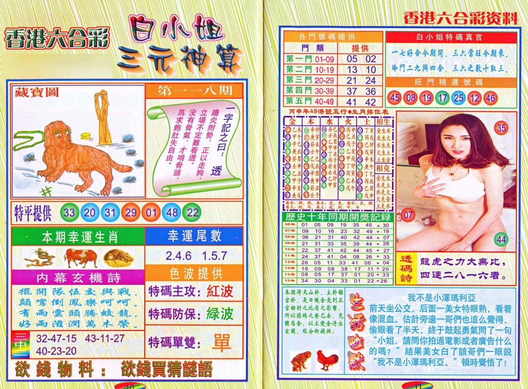 六合彩118期三元神算