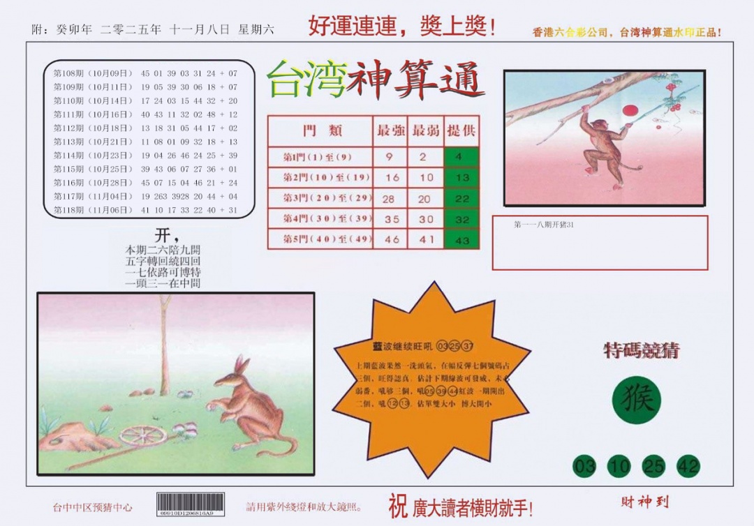 六合彩119期4-台湾神算