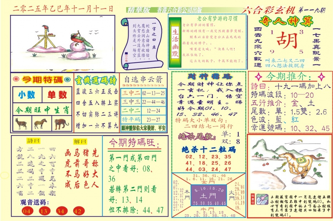 六合彩119期118六合玄机(新图)