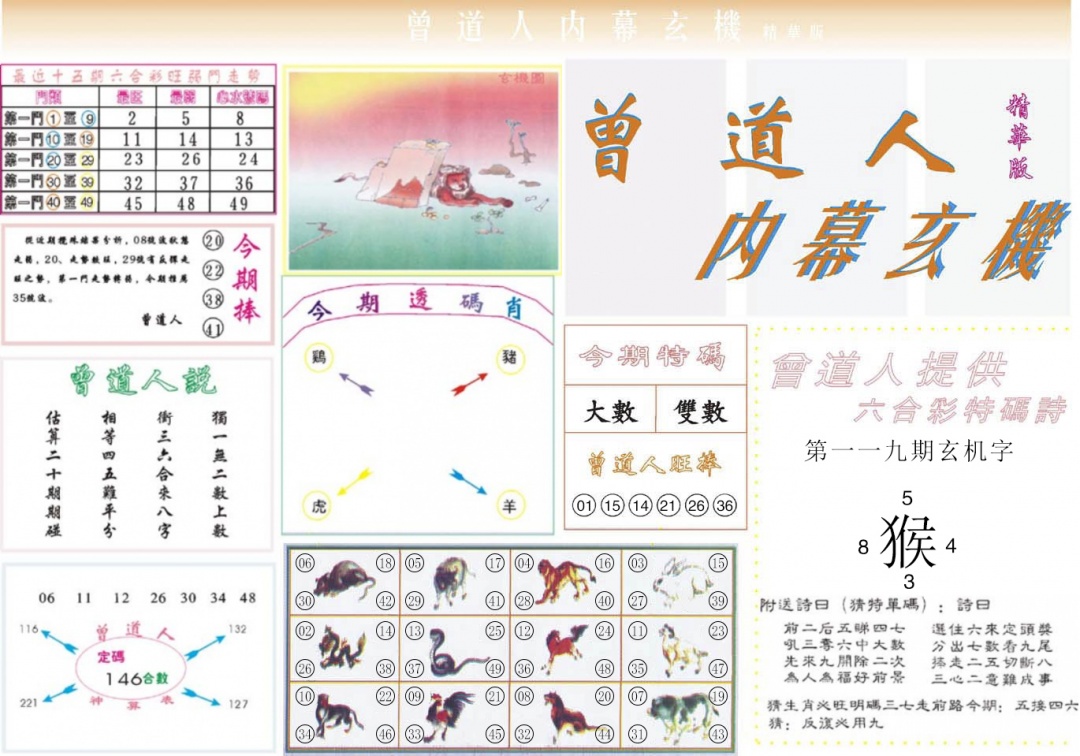 六合彩119期曾道人内幕精华版