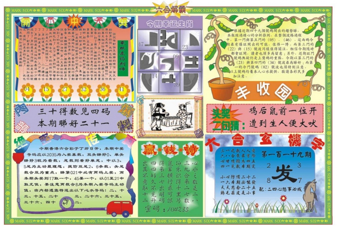 六合彩119期六合解霸B