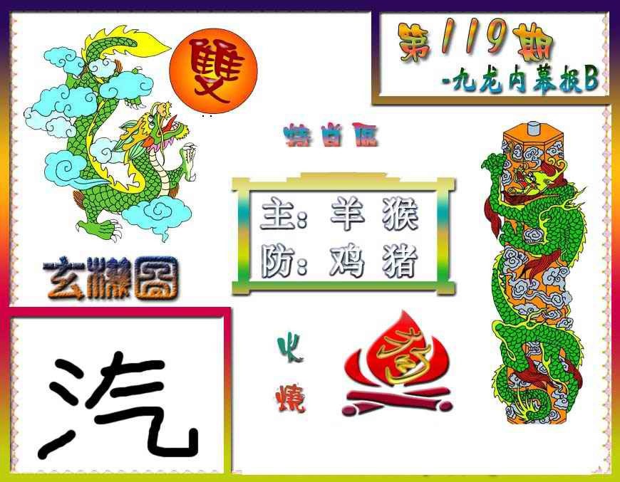 六合彩119期九龙内幕特肖图B
