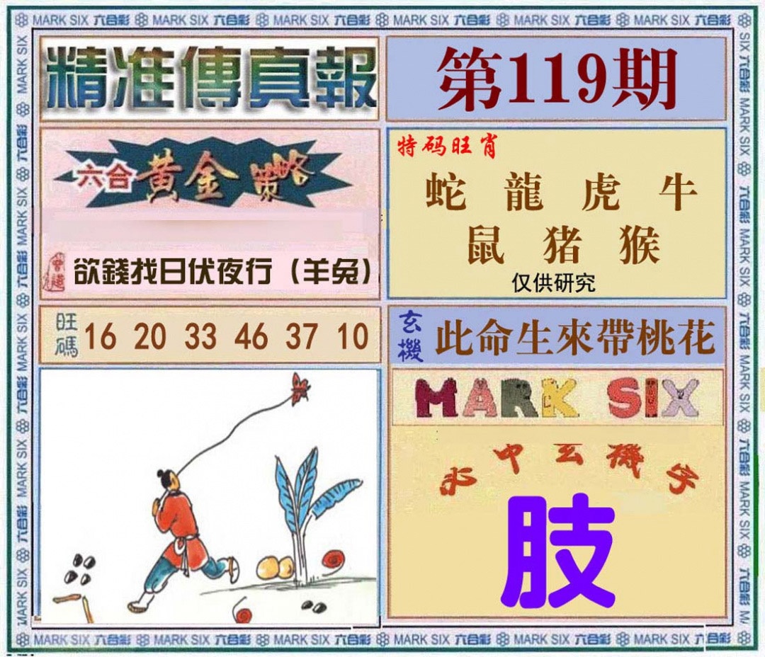 六合彩119期精准<?真?>