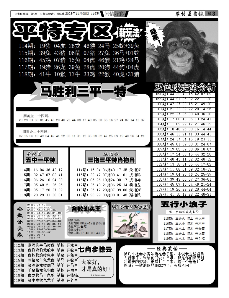 六合彩119期新粤彩(闲情好彩F)