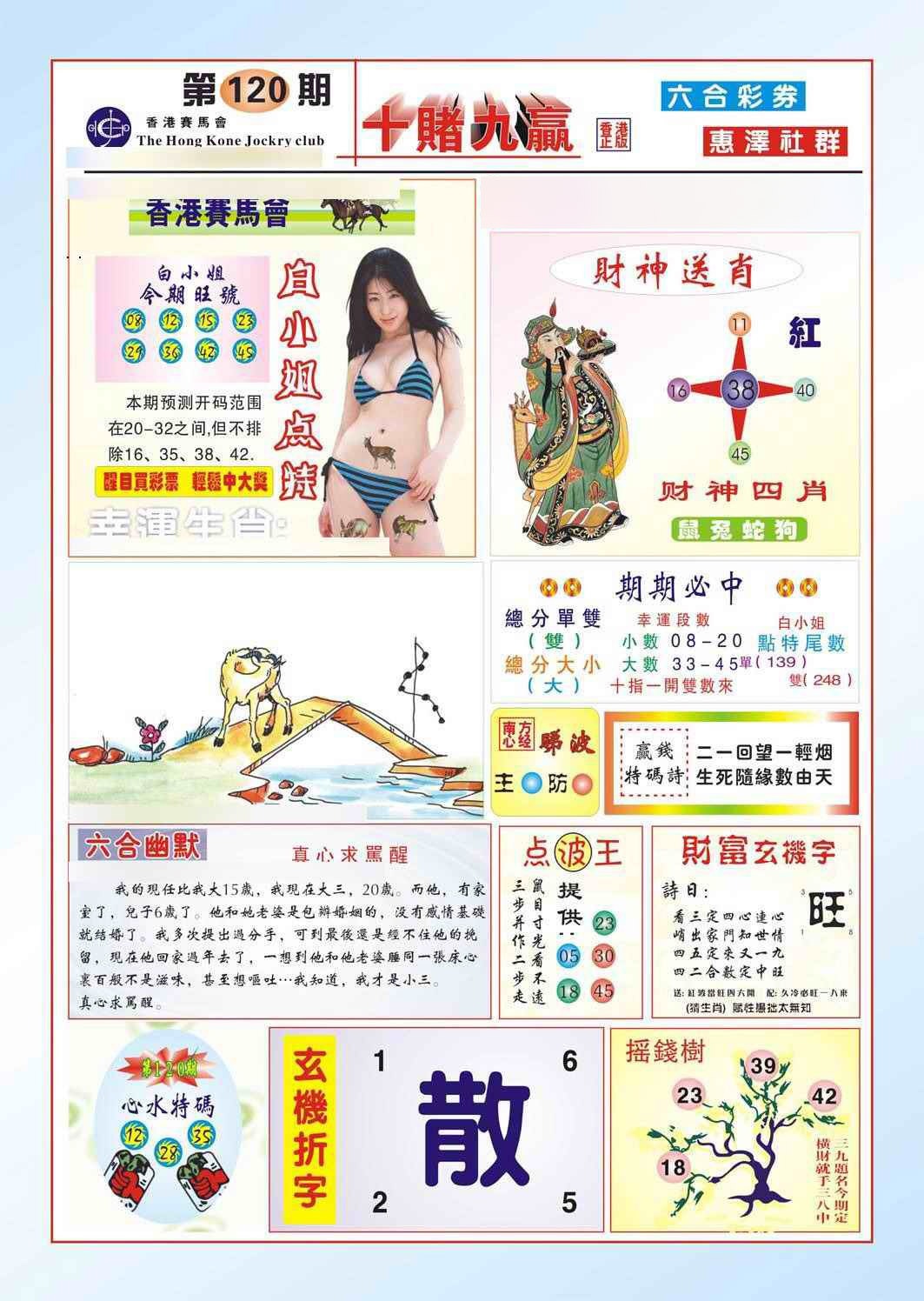 六合彩120期十赌九羸（新图）